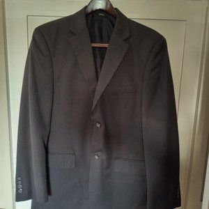 Angelo Rossi Grey/gray pinstripe suit jacket / blazer